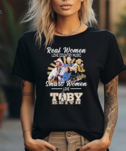 Official Real Women love Country Music Smart Women love Toby Keith Signature shirt