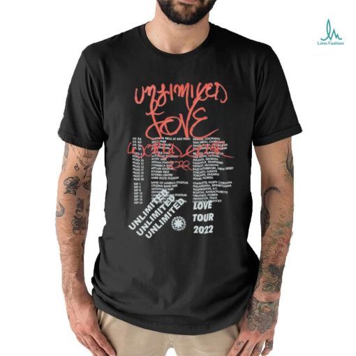 Official Red Hot Chili Peppers Unlimited Love World Tour T shirts