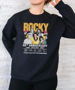 Official Rocky 48th Anniversary 1976 2024 Thank you for the memories signatures shirt