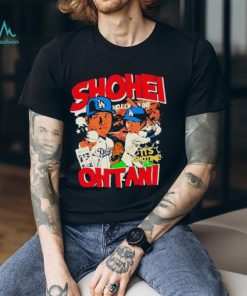 Official Shohei ohtani mlb cartoon los angeles dodgers shirt