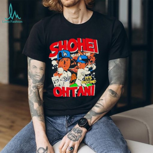 Official Shohei ohtani mlb cartoon los angeles dodgers shirt