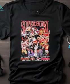 Official Super bowl lviiI san francisco 49ers vs Kansas city Chiefs feb 11 2024 at las vegas Nevada shirt