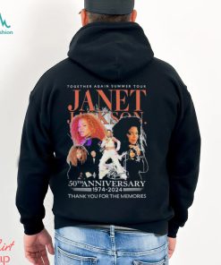 Official Together Again Summer Tour Janet Jackson 50th Anniversary 1974 2024 Thank you for the memories signature shirt