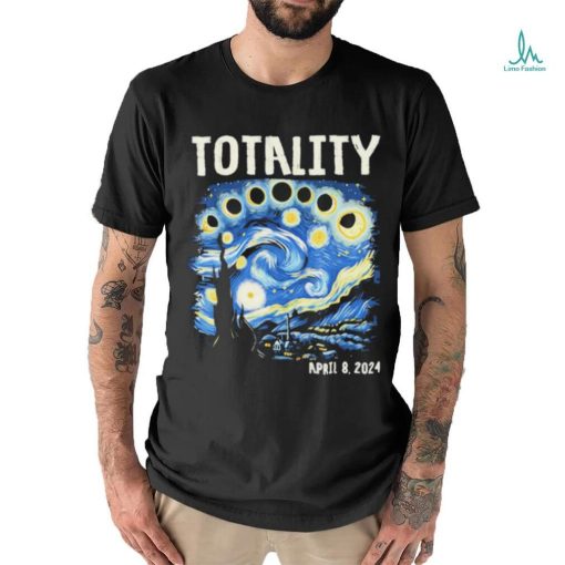 Official Total solar eclipse 2024 4 08 24 starry night painting shirt