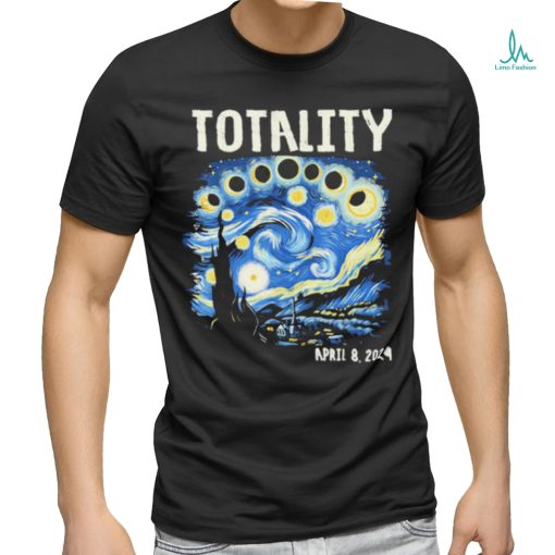 Official Total solar eclipse 2024 4 08 24 starry night painting shirt