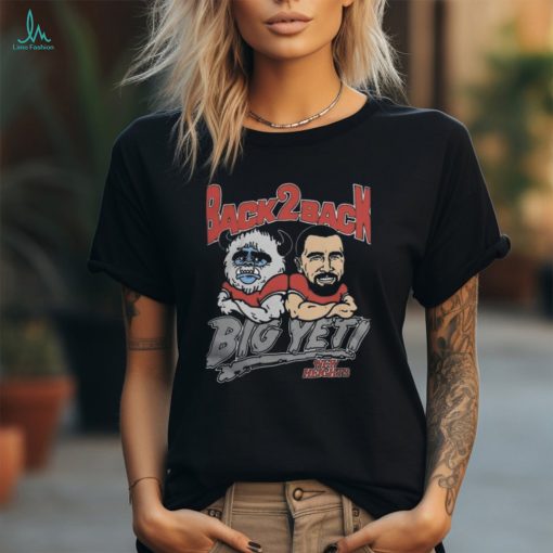 Official Travis Kelce Kansas City Chiefs Black Big Yeti B2B T Shirt