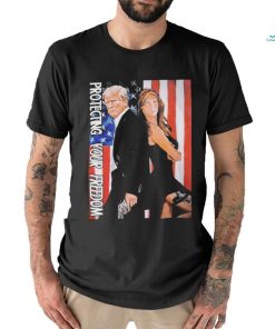 Official Trump protecting your freedom american flag shirt