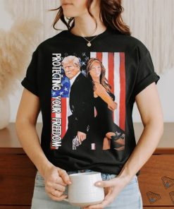Official Trump protecting your freedom american flag shirt
