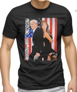Official Trump protecting your freedom american flag shirt