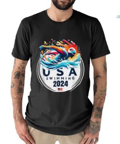 Official USA 2024 United States American Sport 2024 Swimming T Shirt