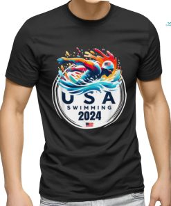 Official USA 2024 United States American Sport 2024 Swimming T Shirt