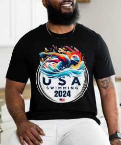 Official USA 2024 United States American Sport 2024 Swimming T Shirt