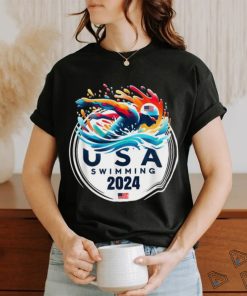 Official USA 2024 United States American Sport 2024 Swimming T Shirt