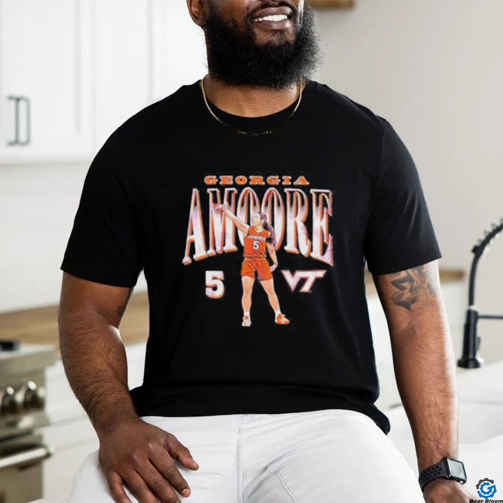 Official Virginia Tech Hokies Georgia Amoore 5 T Shirt Official Virginia Tech Hokies Georgia Amoore 5 T Shirt