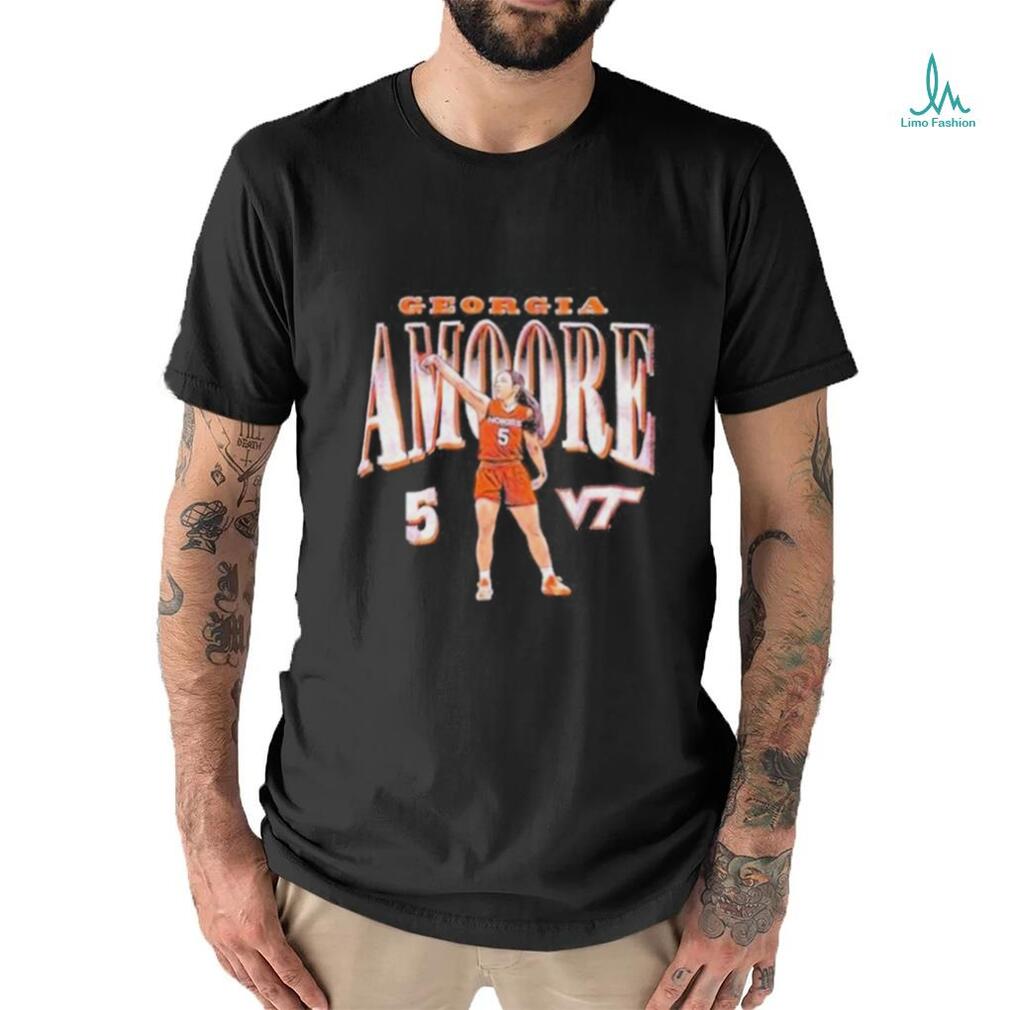 Official Virginia Tech Hokies Georgia Amoore 5 T Shirt Official Virginia Tech Hokies Georgia Amoore 5 T Shirt