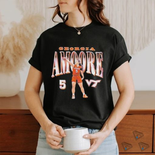 Official Virginia Tech Hokies Georgia Amoore 5 T Shirt