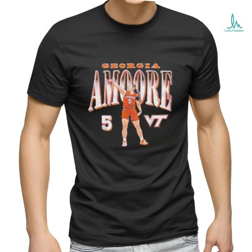 Official Virginia Tech Hokies Georgia Amoore 5 T Shirt