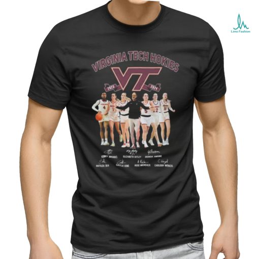 Official Virginia Tech Hokies Women’s Basketball 2023 2024 Signatures Shirt