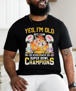 Official Yes I’m Old But I Saw Kansas City Chiefs Beat Eagles And Sf 49ers Back 2 Back Super Bowl Champions shirt