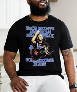 Official Zach Bryan American Head Break Summertime Blues T Shirt