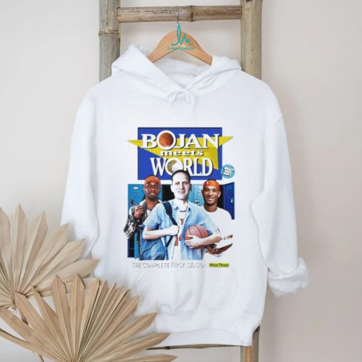 Official bojan Meets World The Complete First Season 3 Point Threat Shirt