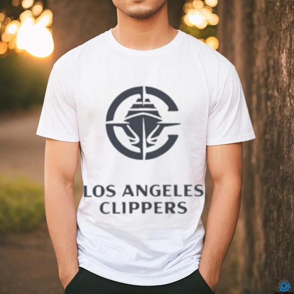 Official los Angeles Clippers Stacked Logo Ss T Shirt Official los Angeles Clippers Stacked Logo Ss T Shirt