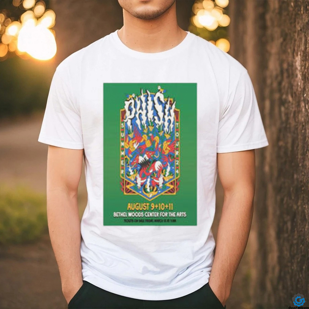 Official phish Bethel Woods Center For The Arts Bethel NY August 9 11 2024 T Shirt Official phish Bethel Woods Center For The Arts Bethel NY August 9 11 2024 T Shirt