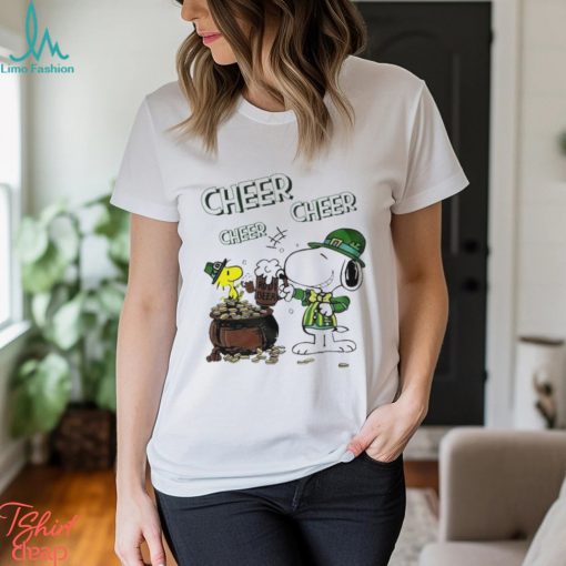 Official snoopy And Woodstock Cheer Cheer Beer St Patrick’s Day Shirt