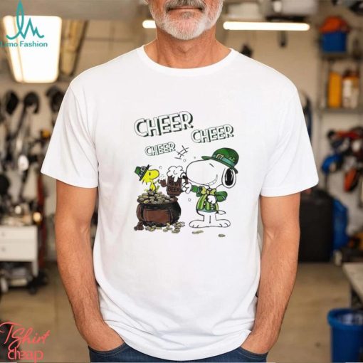 Official snoopy And Woodstock Cheer Cheer Beer St Patrick’s Day Shirt