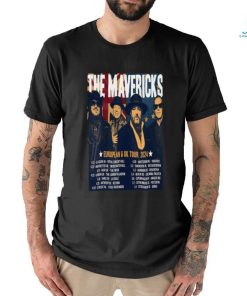 Official the Mavericks European & UK Tour 2024 Poster Shirt