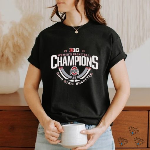 Ohio State Buckeyes 2024 Big Ten Women’s Basketball Regular Season Champions Locker Room T Shirt