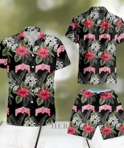 Ohio State Buckeyes Aloha Shirt Hawaiian Summer Hawaiian Shirt And Short