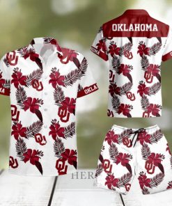 Oklahoma Sooners Logo 3D Hawaiian Shirt And Short