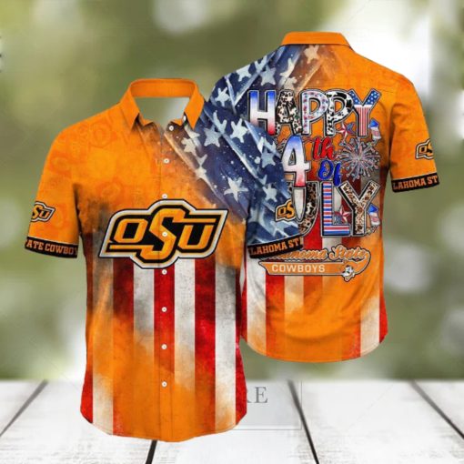 Oklahoma State Cowboys NCAA1 Independence Day Holidays Hawaiian Shirt For Men Women Gift