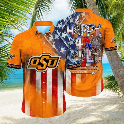 Oklahoma State Cowboys NCAA1 Independence Day Holidays Hawaiian Shirt For Men Women Gift