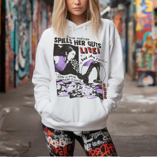 Olivia Rodrigo Spill her guts live Bad idea right 2024 album cover shirt