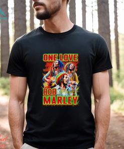 One love Bob Marley signature shirt