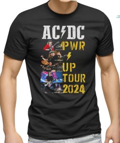 Original Acdc World Tour 2024 Pwr Signatures shirt