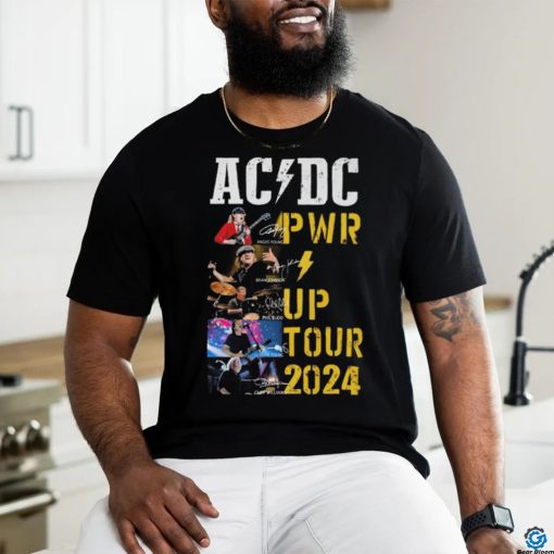 Original Acdc World Tour 2024 Pwr Signatures shirt