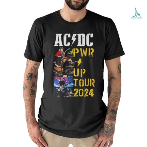 Original Acdc World Tour 2024 Pwr Signatures shirt