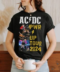 Original Acdc World Tour 2024 Pwr Signatures shirt