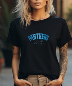 Outerstuff Nfl Youth Girls Carolina Panthers Show Love Sequin Logo V Neck T Shirt