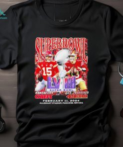 Patrick Mahomes Chiefs vs Brock Purdy 49ers Super Bowl LVIII february 11 2024 shirt