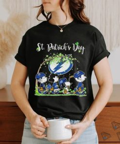Peanuts Characters Tampa Bay Lightning Happy St Patrick’s Day Shirt