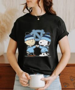 Peanuts Charlie Brown And Snoopy Friends North Carolina Tar Heels Basketball Shirt