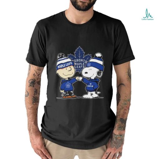 Peanuts Charlie Brown And Snoopy Friends Toronto Maple Leafs Hockey Shirt
