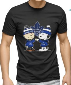 Peanuts Charlie Brown And Snoopy Friends Toronto Maple Leafs Hockey Shirt