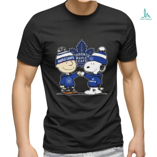 Peanuts Charlie Brown And Snoopy Friends Toronto Maple Leafs Hockey Shirt