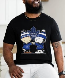 Peanuts Charlie Brown And Snoopy Friends Toronto Maple Leafs Hockey Shirt