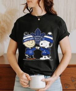 Peanuts Charlie Brown And Snoopy Friends Toronto Maple Leafs Hockey Shirt